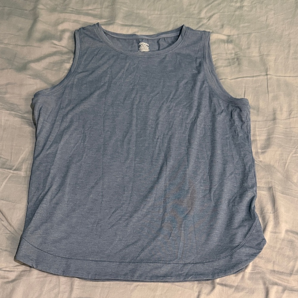 Jockey Heather Blue Crew Neck Top